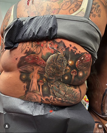 tattoo,aces,high,alex,rockoff,alexrockoff,west,palm,beach,traditional,neotraditional,beetle,beatle,flower,sunflower,floral,color